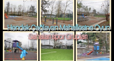 HENDEK ÇAĞLAYAN MAHALLESİNE MİNİ OYUN SAHALARI VE SPOR GRUPLARI
