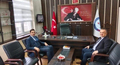 Hendek İlçe Milli Eğitim Müdürü Murat Çekiççioğluna İlk Ziyaret Baykal'dan