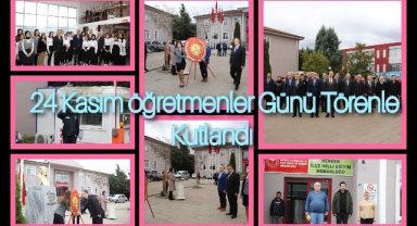 HENDEK'TE 24 KASIM ÖĞRETMENLER GÜNÜ TÖRENLE KUTLANDI