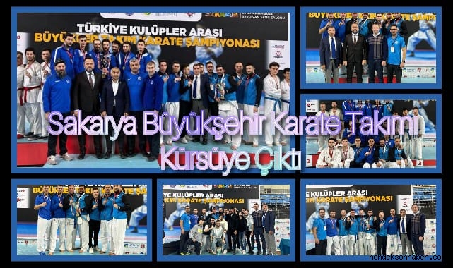 Sakarya Büyükşehir karate takımı kürsüye çıktı
