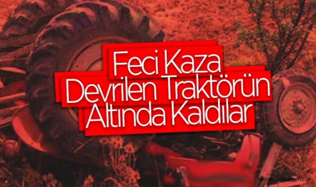 Hendek Hacıkışla Mahallesi'nde Traktör Devrildi: 2 Kişiyi Allah Korudu