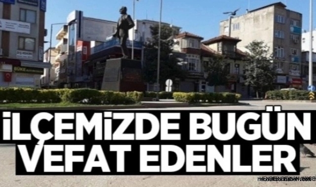 İlçemiz Hendek'te Bugün Vefat Edenler 09-12-.2022
