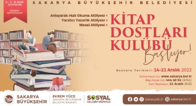 Kitap Dostları Kulübü için kayıtlar başladı