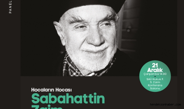 Sabahattin Zaim panelde konuşulacak