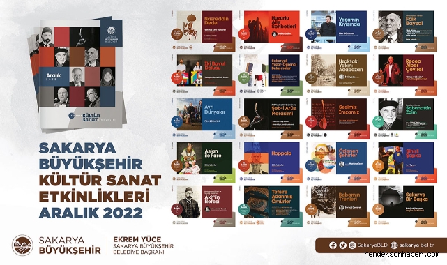 Sakarya Büyükşehir Aralık kültür sanat etkinlikleri başlıyor