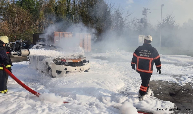 Sakarya Büyükşehir itfaiyeden yangından korunma ve söndürme eğitimi
