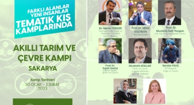 Akıllı Tarım ve Çevre Kampı Sakarya’da, düzenlenecek.