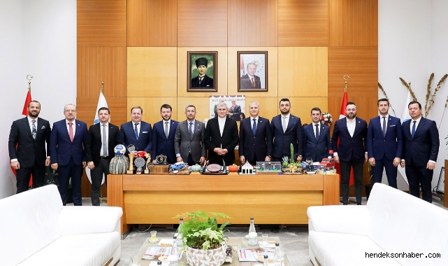 Başkan  Ekrem Yüce, SATSO heyetini ağırladı: Hepimiz Sakarya için varız