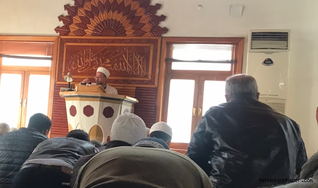 Hendek’te Cuma Namazı Öncesi Yağmur ve Kar Duası