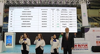 Hendek'te yapılacak olan 220 konutun hak sahibi belli oldu