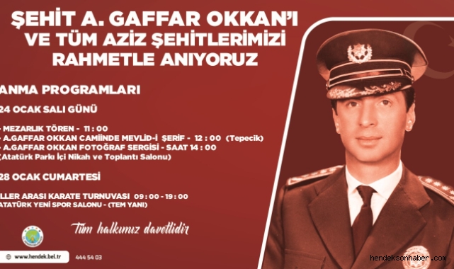 ŞEHİT ALİ GAFFAR OKKAN ANILIYOR