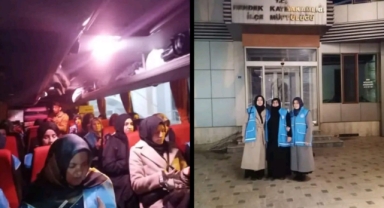 Deprem Bölgesine Dualarla Uğurlandılar