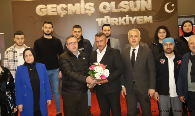 Deprem Kahramanlarına Teşekkür' etkinliği