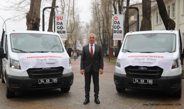 HENDEK BELEDİYESİ 2 YENİ ARAÇ DAHA SATIN ALDI