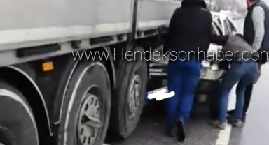 HENDEK D-100'DE FECİ KAZA! BU ARAÇTAN SAĞ ÇIKTI