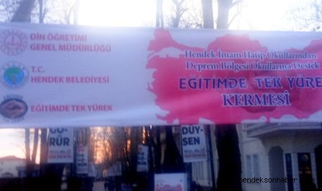 Hendek Eğitimde Tek Yürek Kermesi Açıldı.