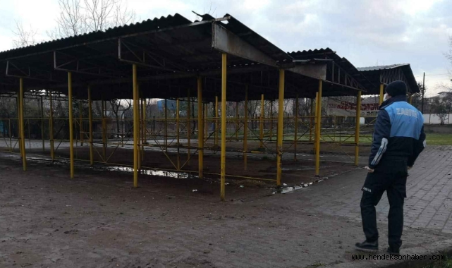 HENDEK HAYVAN PAZARI ÖNLEM KAPSAMINDA KAPATILDI 