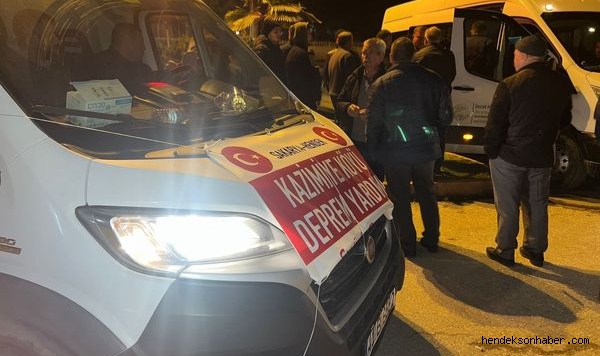Hendek Kazimiyeden Deprem Bölgesine Yardım Seferberliği