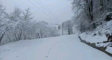 Hendek'te Bahar'ı Beklerken Kar Sürprizi