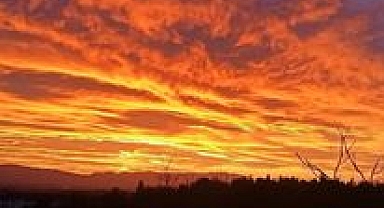 Hendek'te Gün Batımı Ortaya Çıkan Görüntüler Kendine Hayran Bıraktı