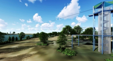 Sakarya Nehri’nde 'zipline' gezisi için geri sayım