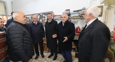 ALİ İNCİ ERENLER'DE ESNAFLA BİR ARAYA GELDİ