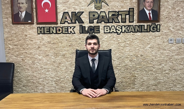 Hendek Ak Parti Gençlik Kolları Başkanı Ömer İbrahimbaş 1 Mayıs İşçi Bayramını Kutladı