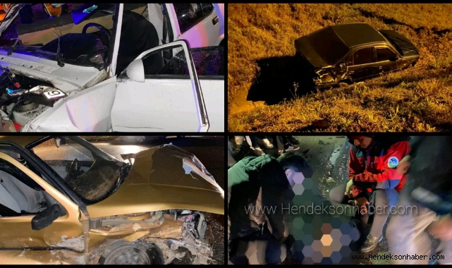 Hendek Çiftlik Mahallesinde 4 Araçlı Zincirleme Kaza 1 Yaralı