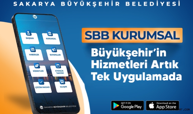 Sakarya Büyükşehir'in hizmetleri artık tek ekranda