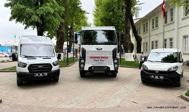 HENDEK BELEDİYESİ ARAÇ FİLOSUNA 3 YENİ ARAÇ DAHA KATTI