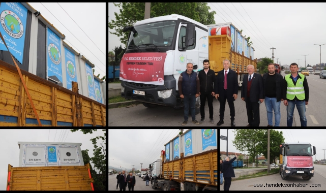 HENDEK BELEDİYESİNDEN DEPREM   BÖLGESİNE SEYYAR WC VE BANYO