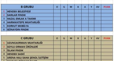 Hendek Kaymakamlık Kupası Futbol Turnuvası Fikstürü Belli Oldu