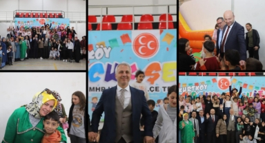 HENDEK KURTKÖY'DE ÇOCUKLAR DOYA DOYA EĞLENDİ