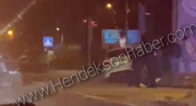 Hendek OSB Girişinde Kaza 2 hafif yaralı