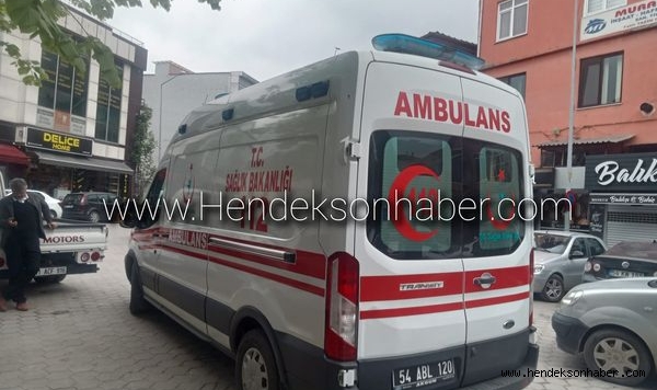 Hendek'te Fenalaşan Adam Hastaneye Kaldırıldı