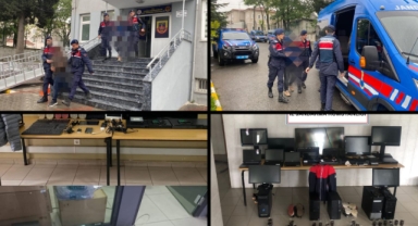 Hendek'te Okul Hırsızları Jandarmadan Kaçamadı