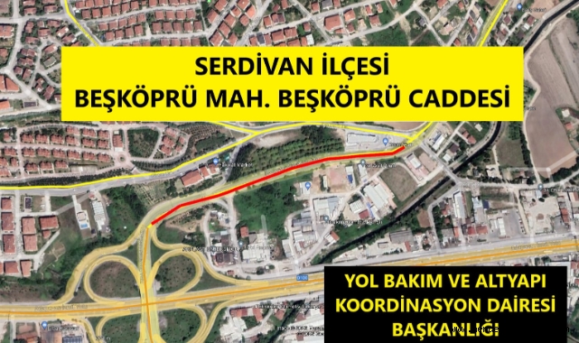 Sakarya Büyükşehir o arter için sürücüleri uyardı