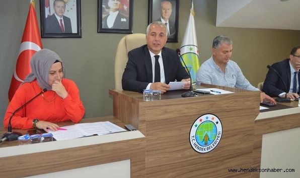 HENDEK BELEDİYESİ HAZİRAN MECLİSİ 9 MADDEYİ KARARA BAĞLADI