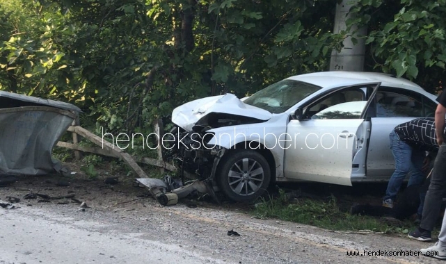 Hendek Çağlayan Mahallesinde Kaza 1 Yaralı 