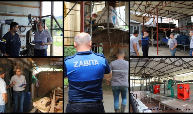 HENDEK’TE KESİMHANE YERLERİ  DENETLENDİ