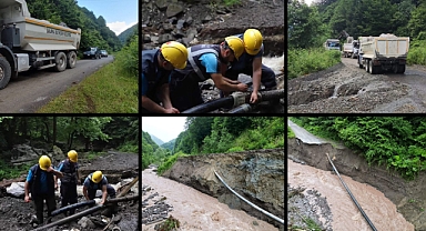  Hendek Uludere mevkiinde hasar gören o yol için seferberlik