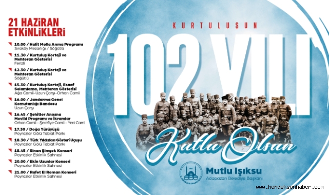 Kurtuluşun 102. Yılı Coşkuyla Kutlanacak