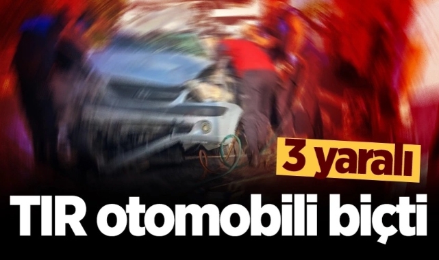 Hendek Otobanda  Feci Kaza 3 yaralı