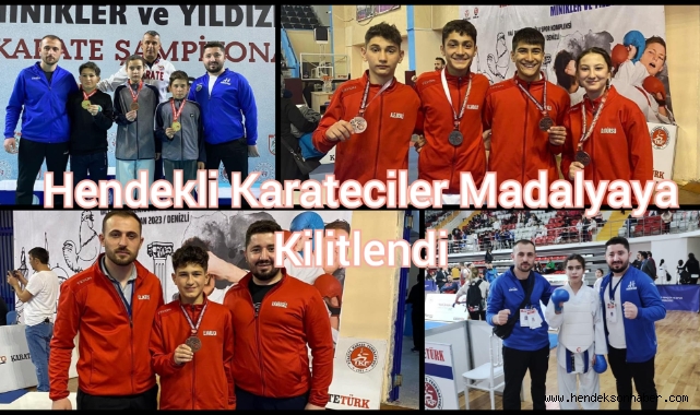 Hendekli karateciler madalyaya kilitlendi