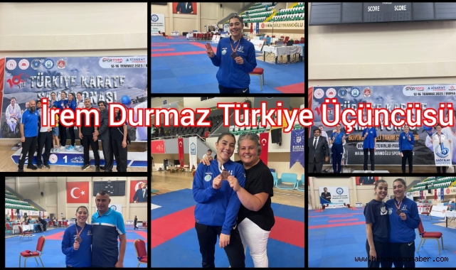 İrem Durmaz Türkiye üçüncüsü