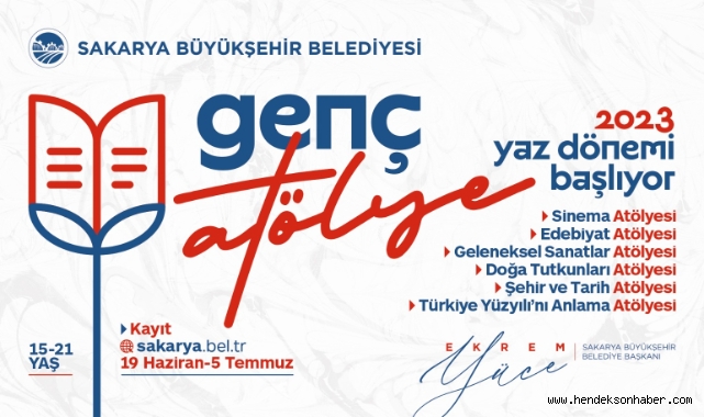 Sakarya Büyükşehir Genç Atölye’de kayıtlar devam ediyor