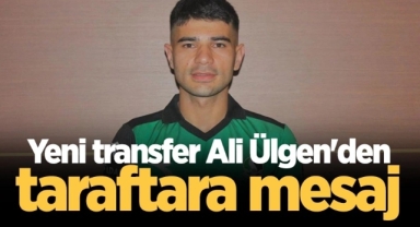 Sakaryaspor Yeni Transferi Ali Ülgen'den Taraftara Mesaj