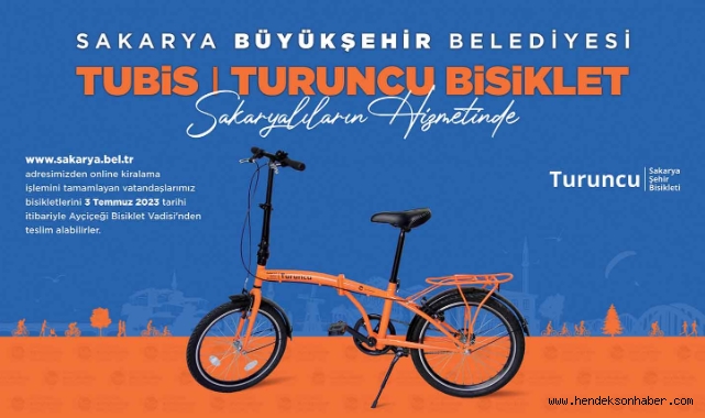 TUBİS turuncu bisikletlerde kiralama dönemi başladı