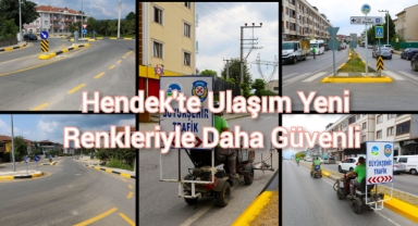 Hendek’te Ulaşım Yeni Renkleriyle Daha Güvenli.