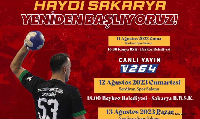Hentbolda heyecan Sakarya 2. Ulusal Hentbol Turnuvasıyla başlıyor